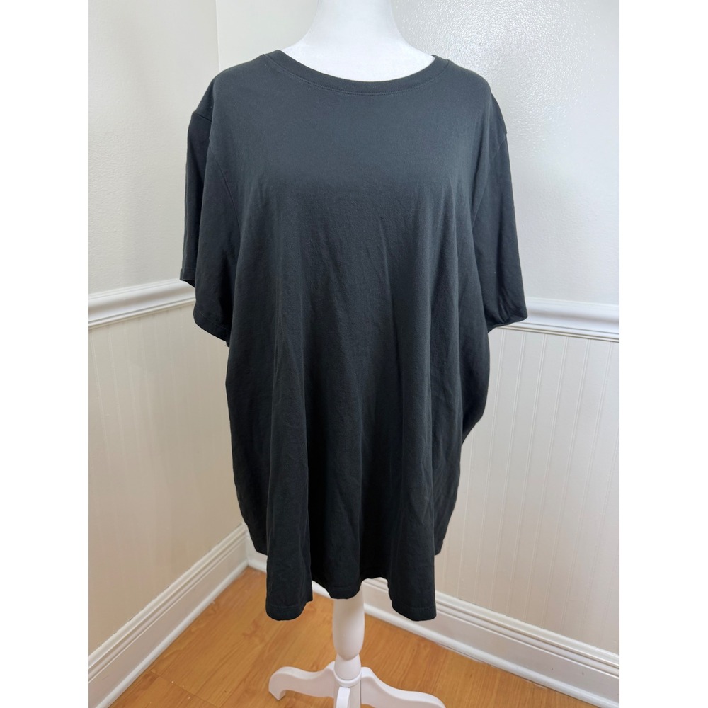 Madewell Womens 3X‎ Black Cotton Crew Neck Short Sleeve Relaxed Fit T-Shirt